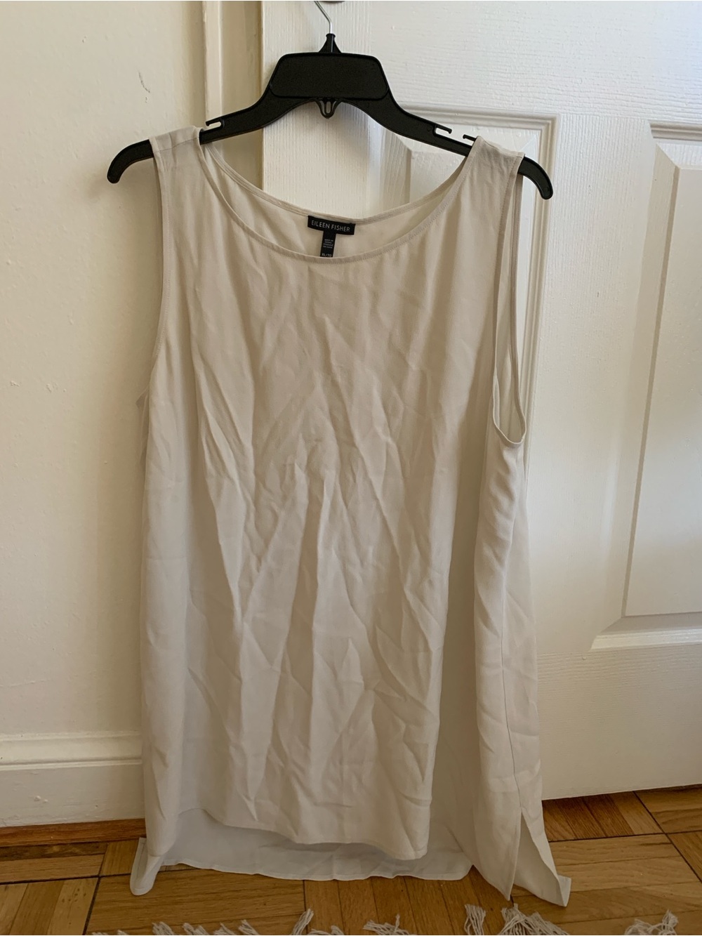 Eileen Fisher Cream Sleeveless Tunic